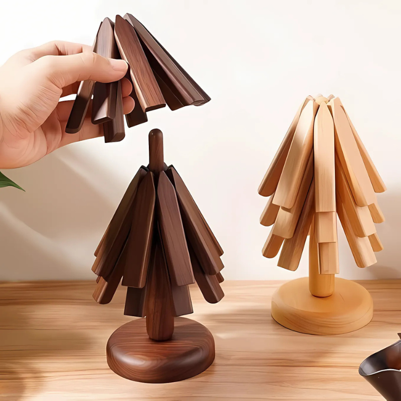 Stylish Coasters Made from Natural Wood – WoodHalt Design - Esilora