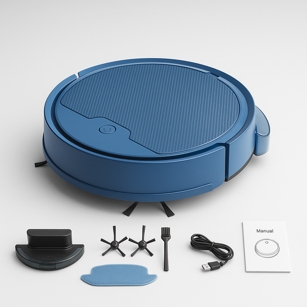 Smart 3-in-1 Robotic Vacuum Cleaner — Automatic Mopping, Whole-Home Navigation