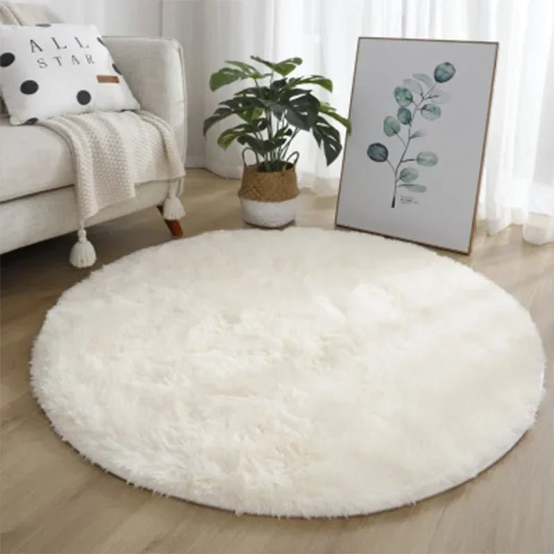 CloudNest Ultra-Soft Round Plush Rug for Cozy Living Spaces