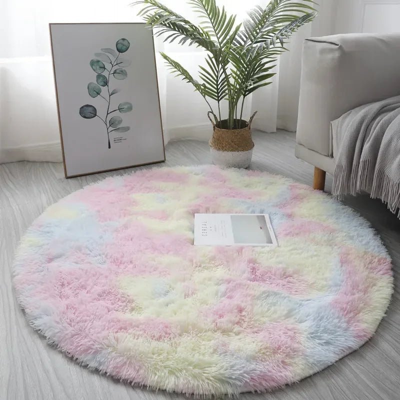 CloudNest Ultra-Soft Round Plush Rug for Cozy Living Spaces