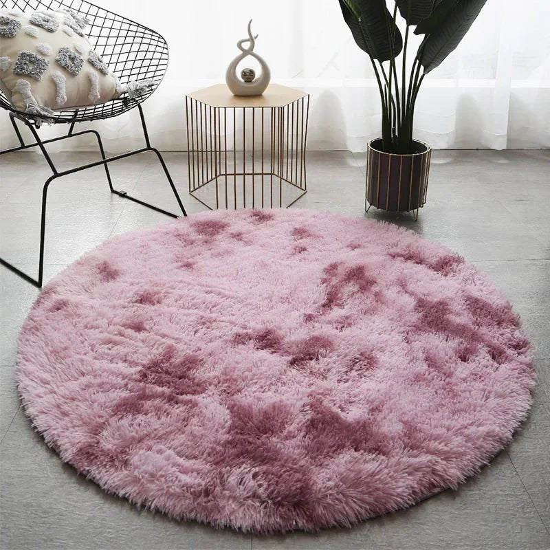 CloudNest Ultra-Soft Round Plush Rug for Cozy Living Spaces