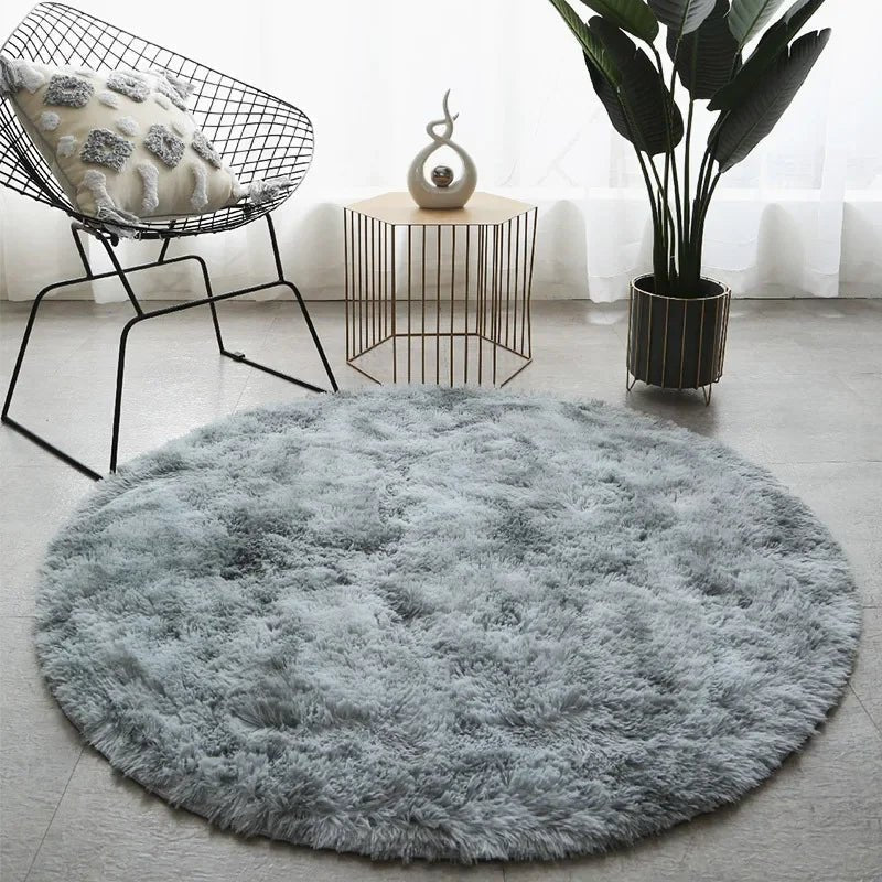 CloudNest Ultra-Soft Round Plush Rug for Cozy Living Spaces