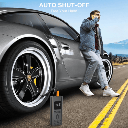 AeroPulse Pro Cordless Air Pump 150 PSI With LCD Display For Cars And Bikes