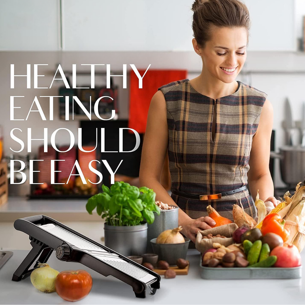 Precision Food Slicer with Safety Gloves – Safe Kitchen Tool for Meal Prep - Esilora