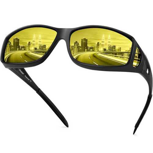 AeroVision Night Vision Polarised Anti-Glare Driving Glasses For Safer Night Driving