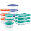 ClearNest 12-Piece BPA Free Glass Food Storage Set For Busy Kitchens Airtight