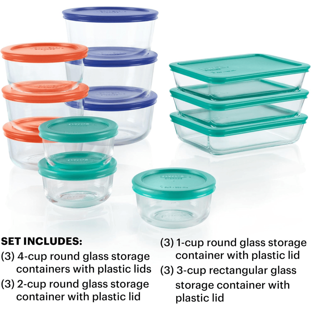 ClearNest 12-Piece BPA Free Glass Food Storage Set For Busy Kitchens Airtight