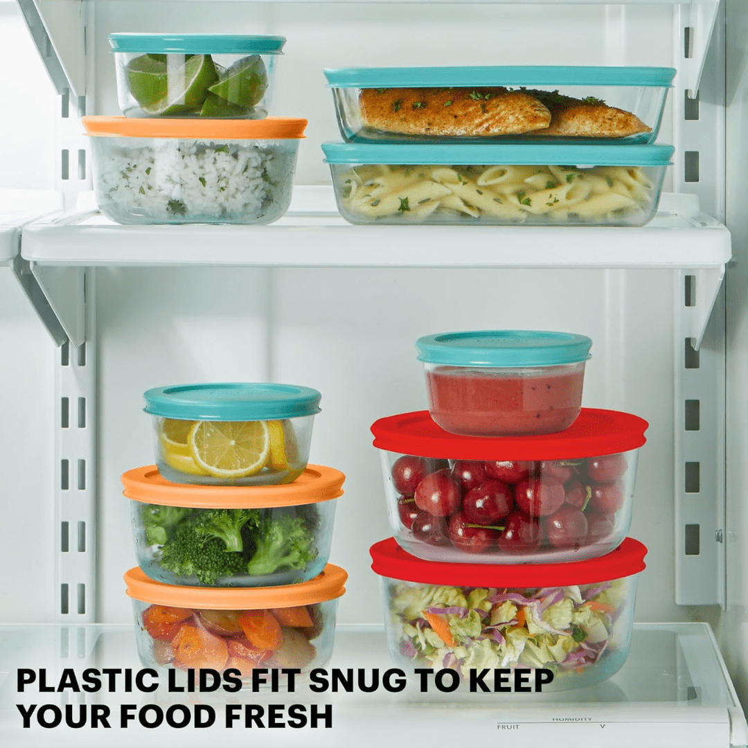 ClearNest BPA-freies Glas-Lebensmittelaufbewahrungsset mit 12 Teilen für vielbeschäftigte Küchen, luftdicht