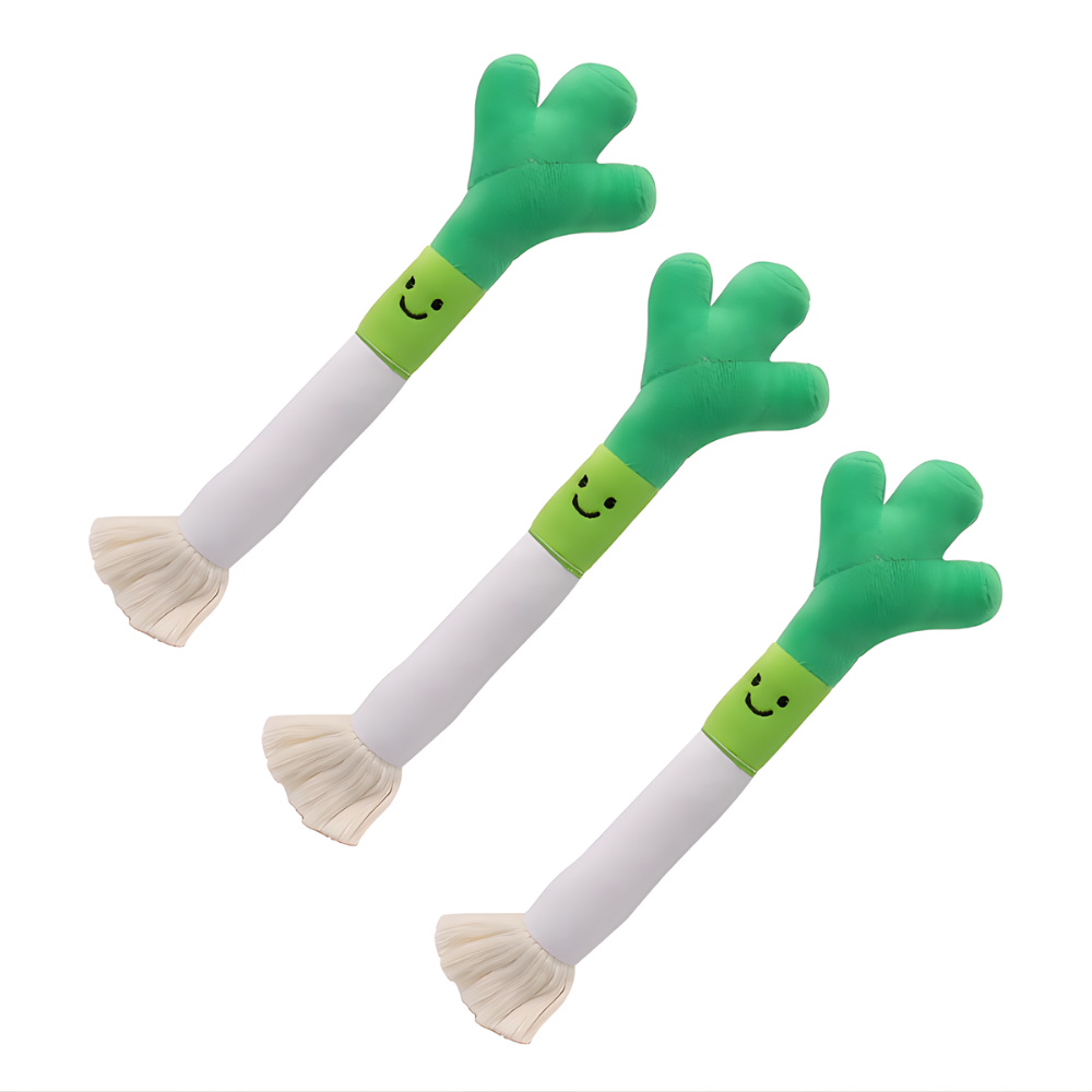 VeggieTug Plush Interactive Cat Toy Set — 3-Pack Bundle
