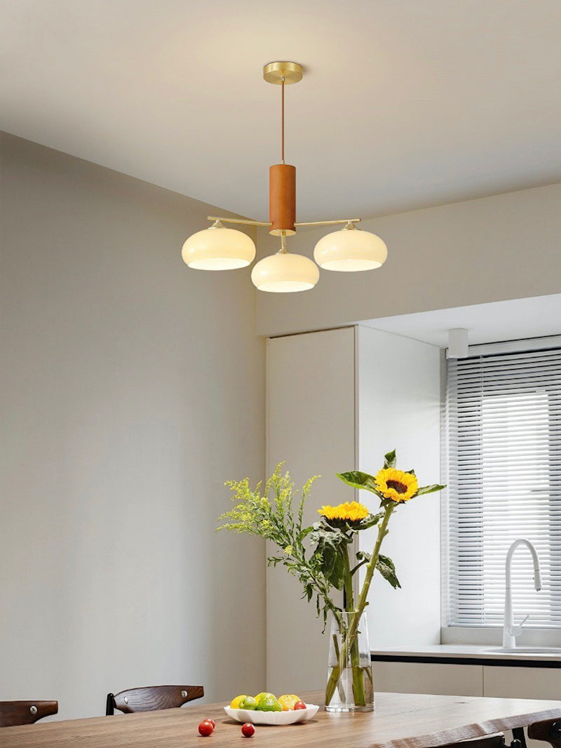 Medieval Log Style Vintage Glass Chandelier | Esilora