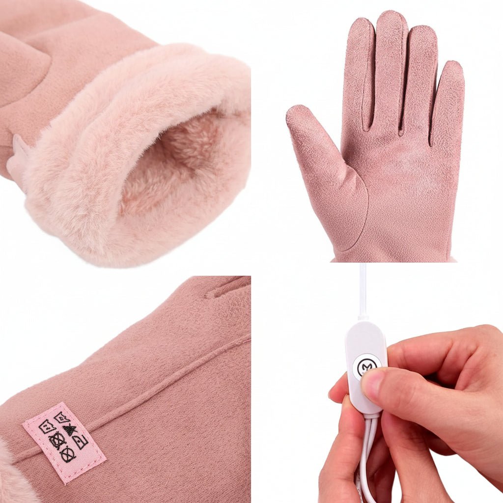 EverGlow Adjustable Waterproof Heated Gloves For Women