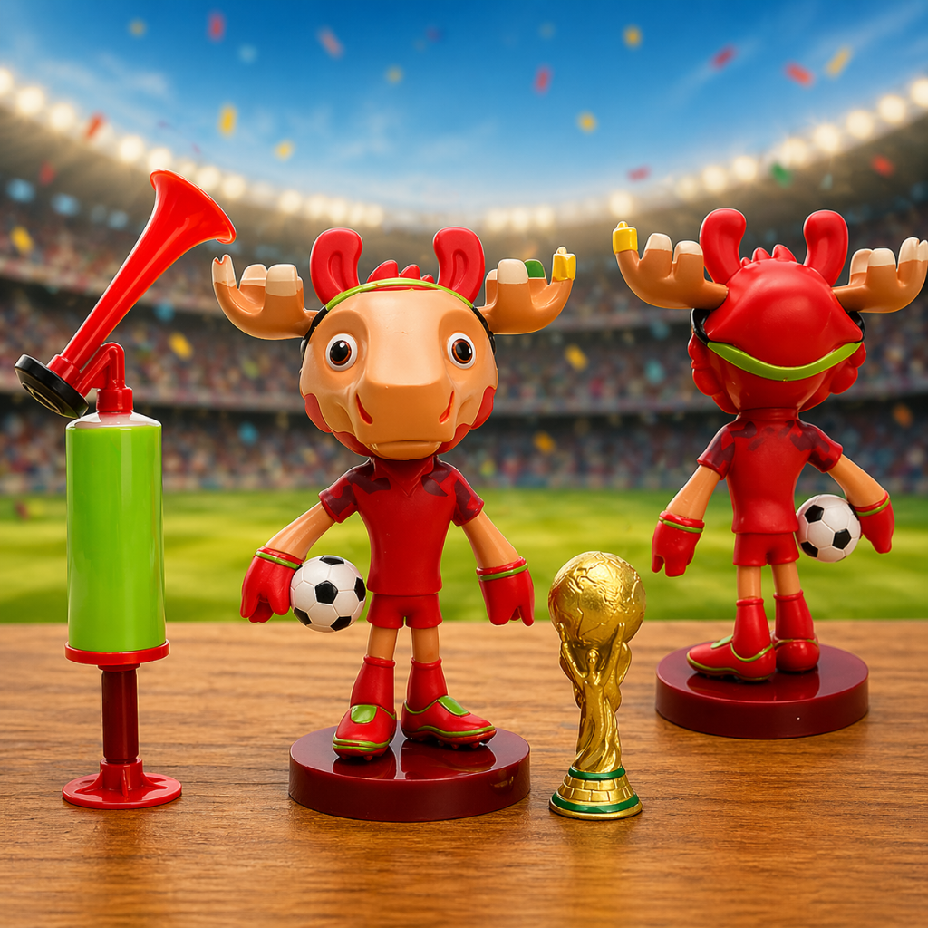 Loud Plastic Fan Signal Horn — World Championship Animal Figure