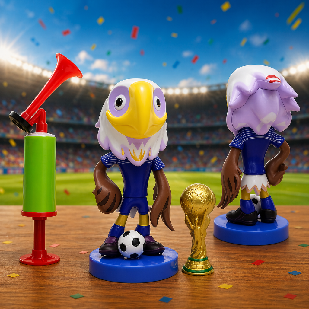 Loud Plastic Fan Signal Horn — World Championship Animal Figure