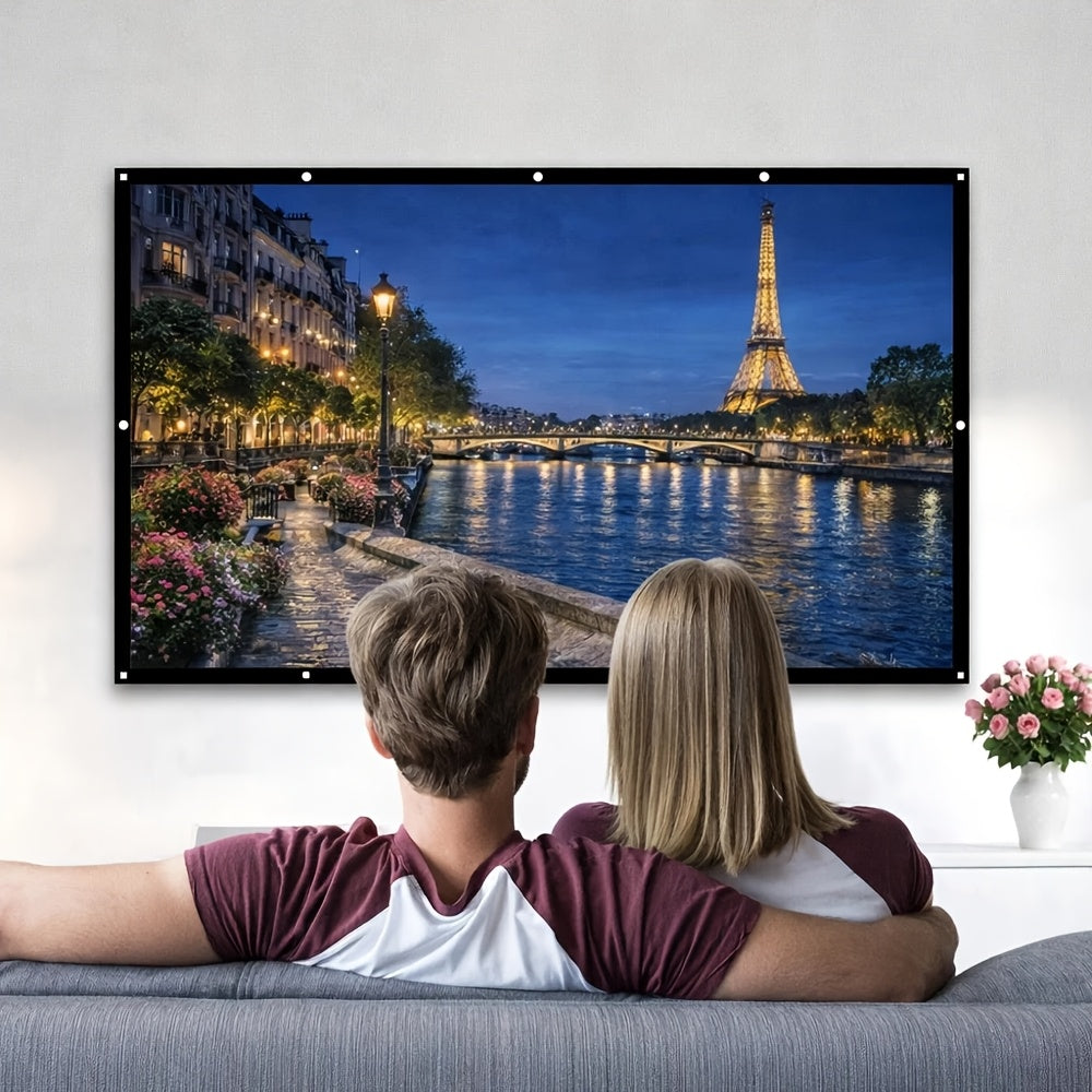 World Championship Portable Projector Screen — Quick Fold-Flat Setup