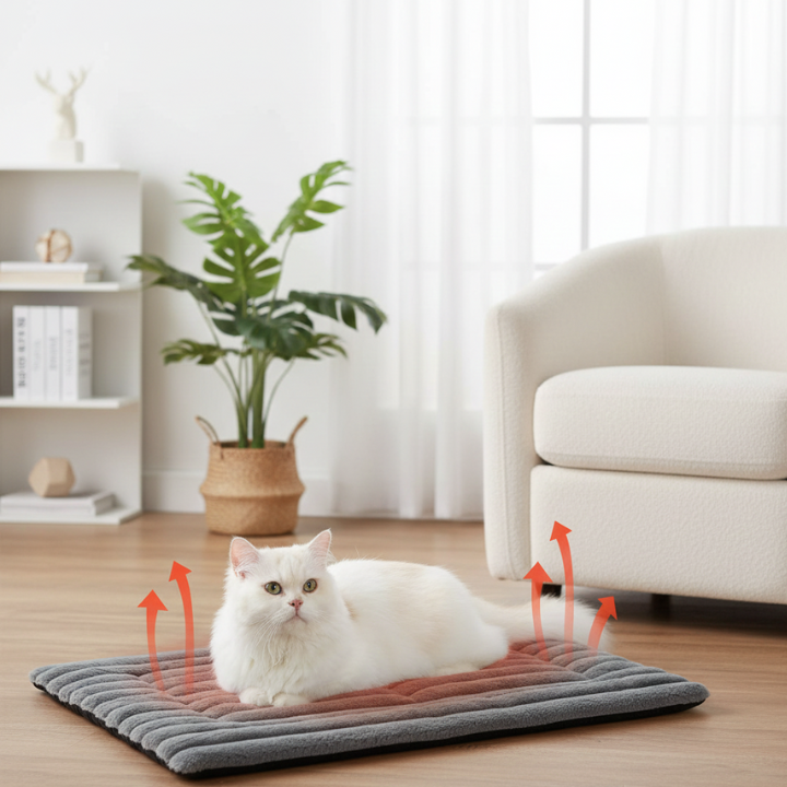 WarmNest Self-Warming Pet Mat — Heat-Reflective Layer