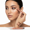 Vattenfast eyeliner- och ögonskuggspenna med två ändar – enkel att applicera, lång hållbarhet