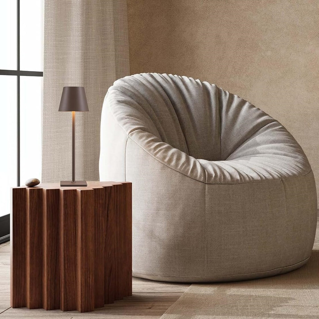 Modern Dimmable LED Table Lamp — Metal, Battery Powered, Touch Control, IP54 Weatherproof
