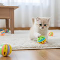 WhirlTide Colorful Cat Bell Balls — Rolling Jingle Toy Set