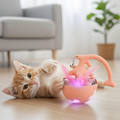 WhiskerOrbit Smart Rolling Cat Toy Ball — Light & Sound Play