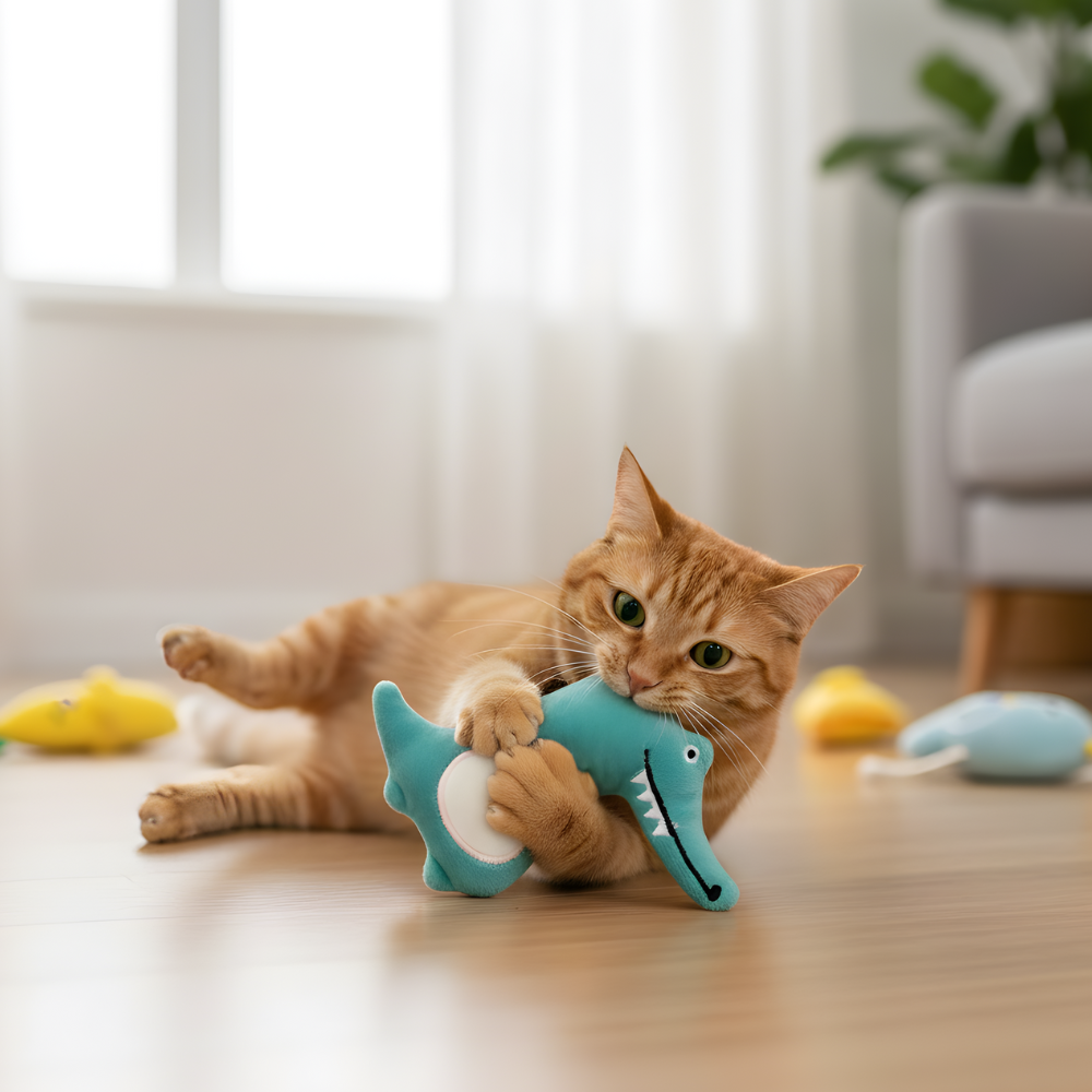 WhiskerSnugs Catnip Plush Toy Set — Comfort and Gentle Play