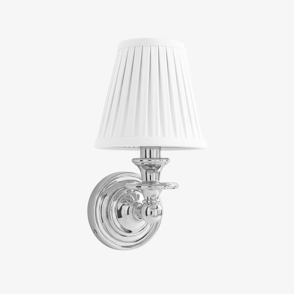 Rowan Drum Shade Wall Sconce – Fabric Sconce Light for Cozy Cottage Lighting | Esilora