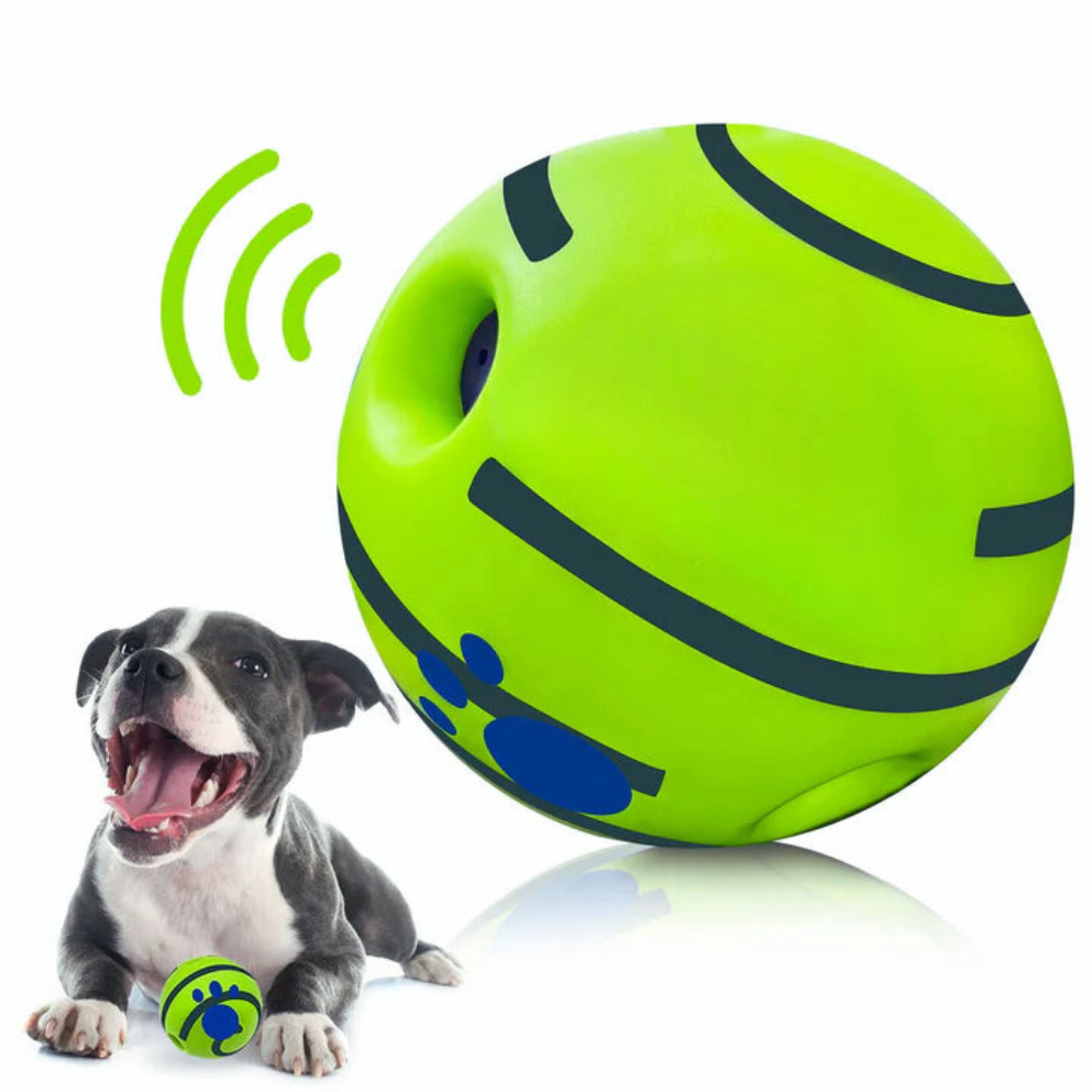 WobbleJoy Interactive Dog Ball — Motion-Activated Sound Toy