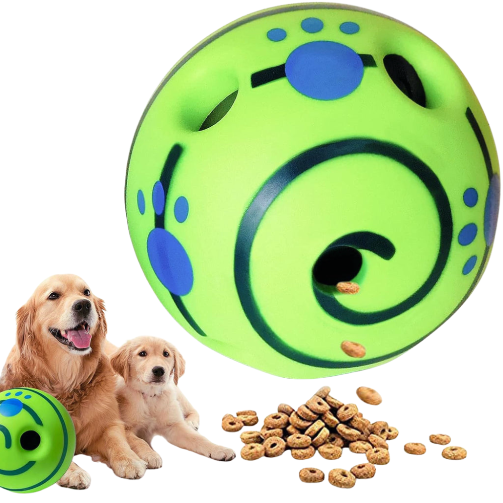 WobbleJoy Interactive Dog Ball — Motion-Activated Sound Toy