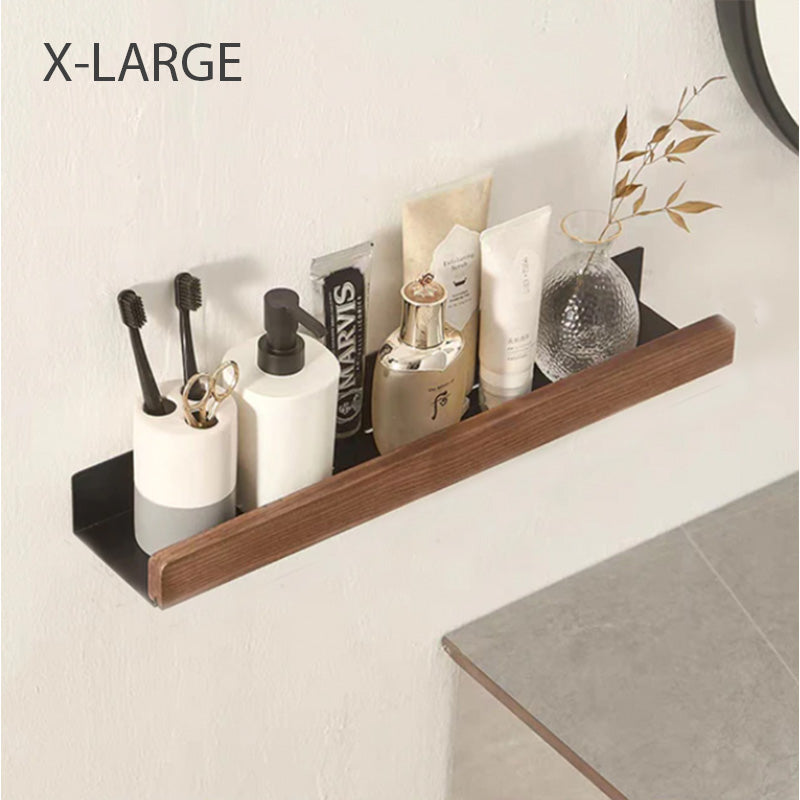 Bathroom Shelves For Modern Storage With Warm Minimalist Design