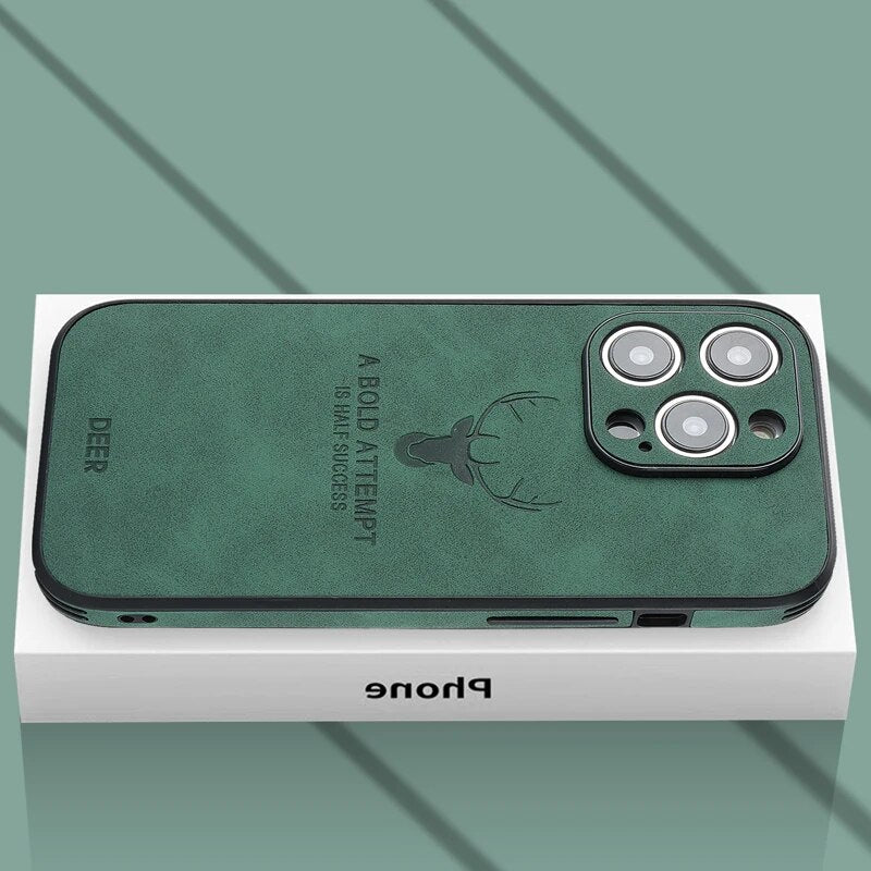 Slim Shockproof Smartphone Case in Genuine Leather – Stylish Protection - Esilora