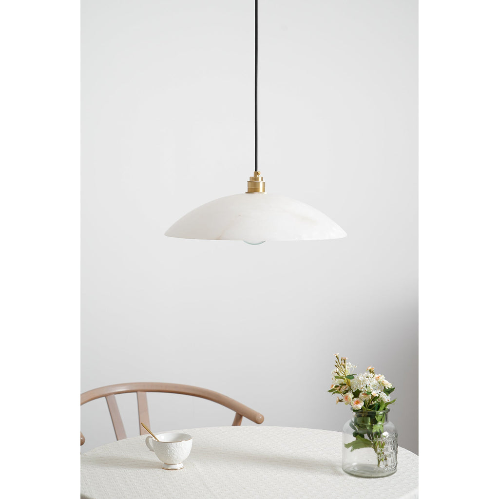 Alabaster Dome Pendant Light | Esilora