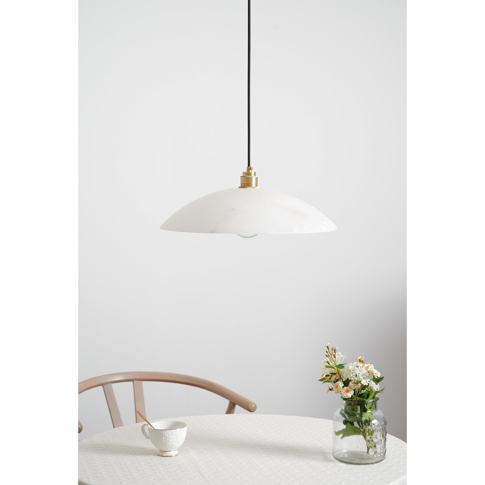 Alabaster Dome Pendant Light | Esilora