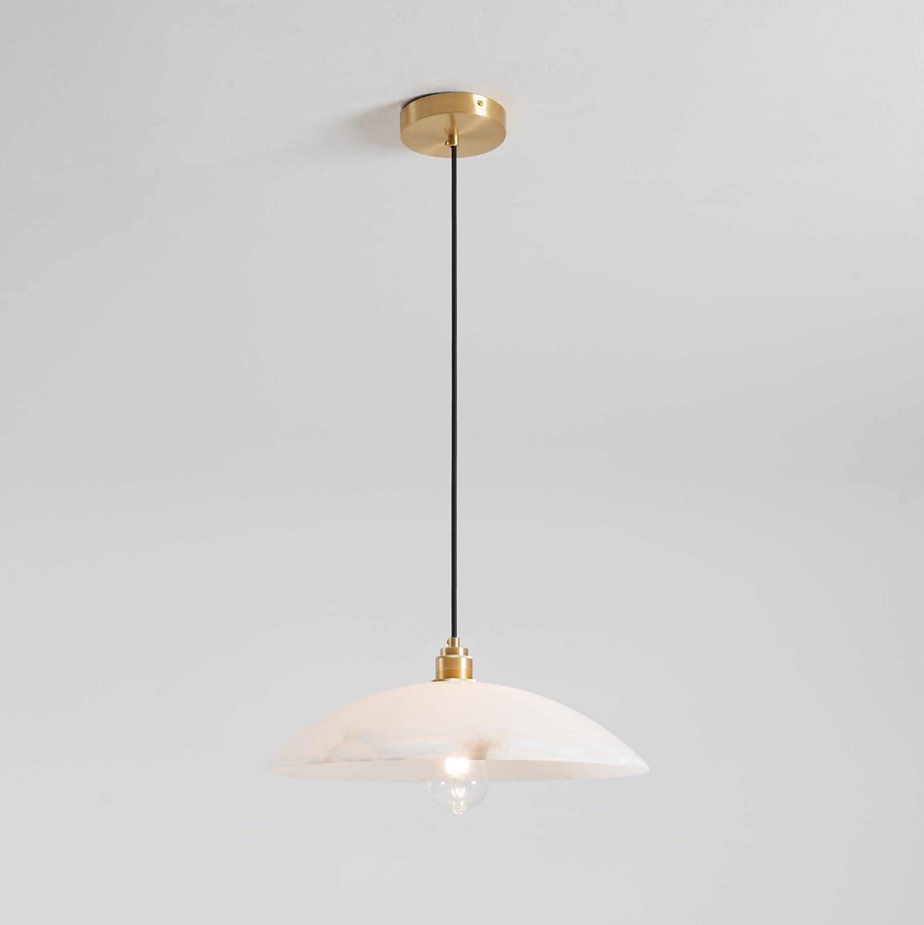Alabaster Dome Pendant Light | Esilora