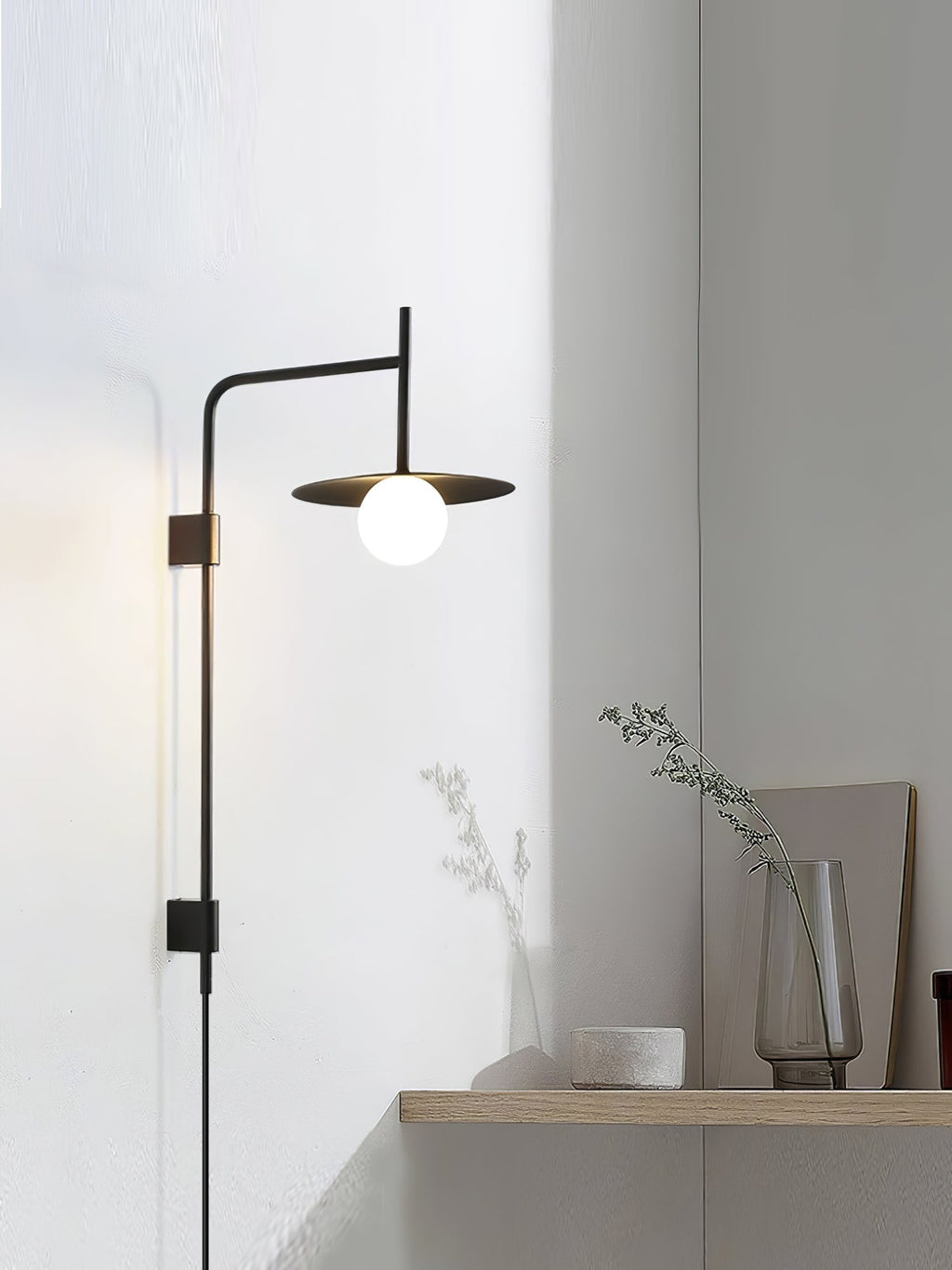 Nordic Swing Arm Wall Lamp for Living Room M22 | Esilora