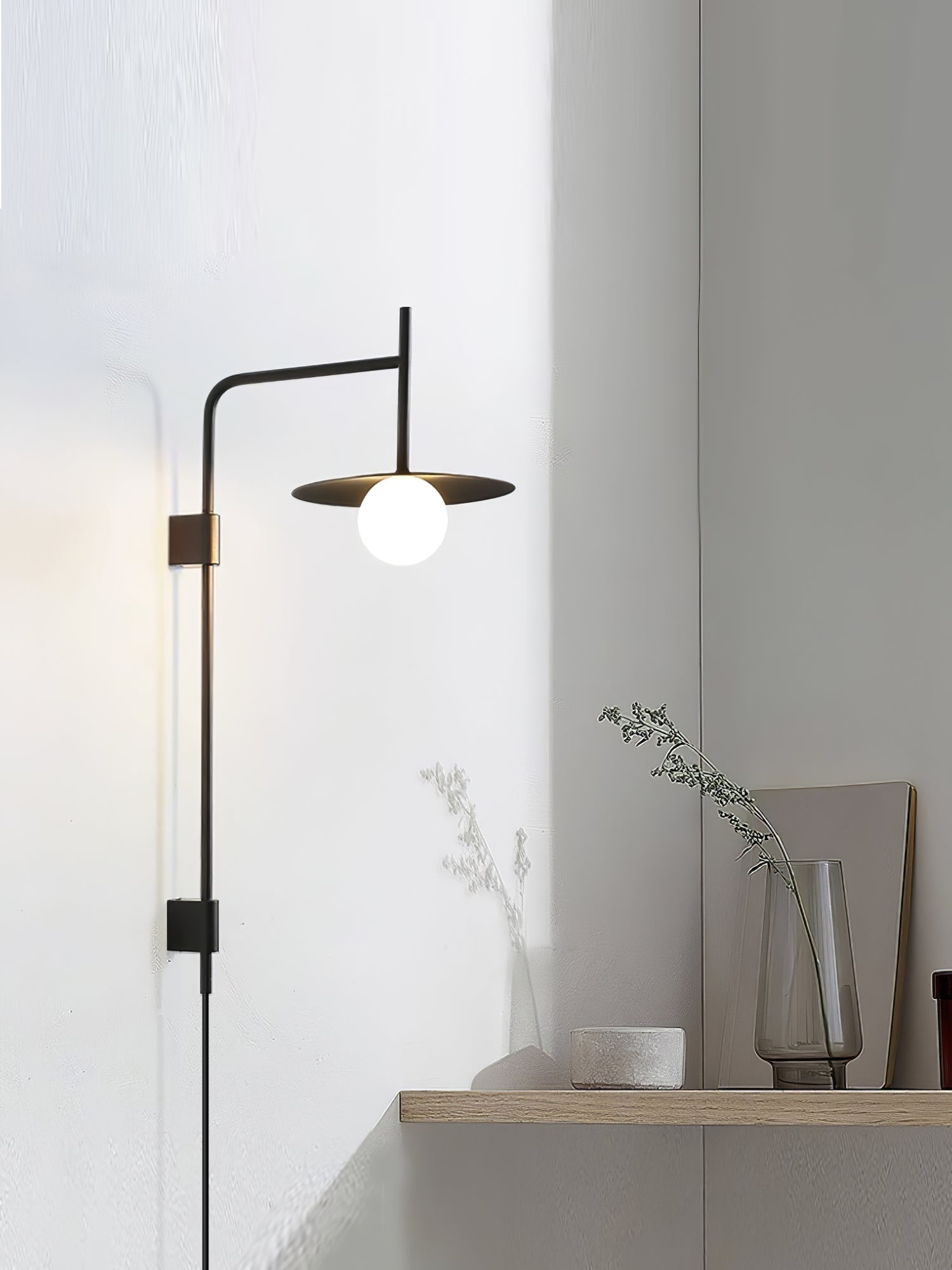 Nordic Swing Arm Wall Lamp for Living Room M22 | Esilora