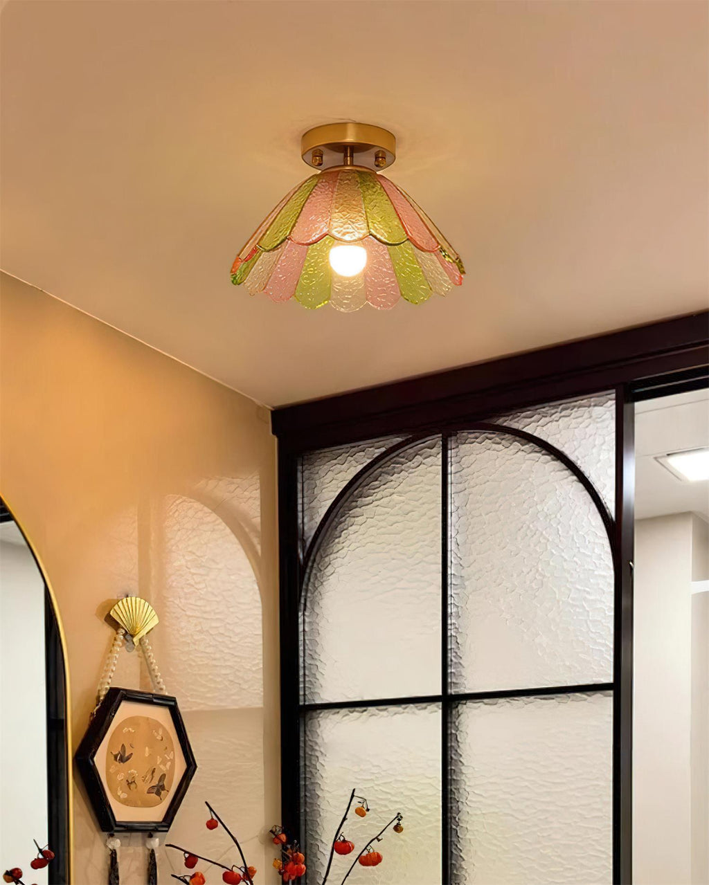 Leira-plafondlamp met rokdesign | Esilora