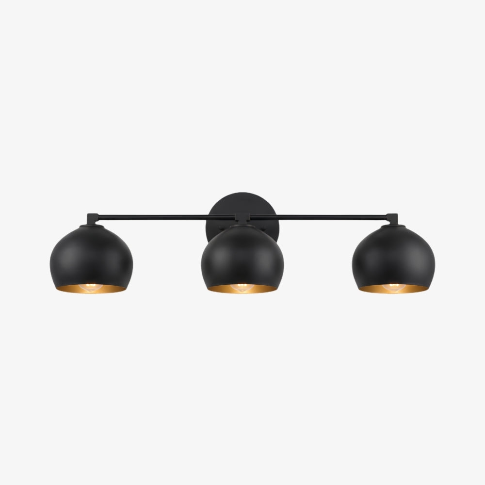 Javina globus-vegglampe – minimalistisk lampe i metall og glass med klokkeform for belysning i stue og soverom | Esilora