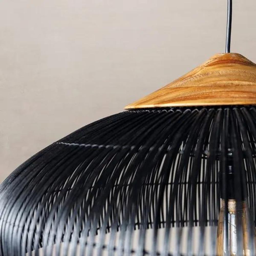 Retro Bohemian Rattan Pendant Light | Esilora