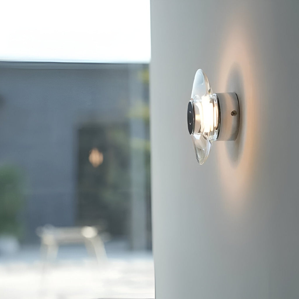 Italian Crystal Minimalist Clementine Wall Light | Esilora