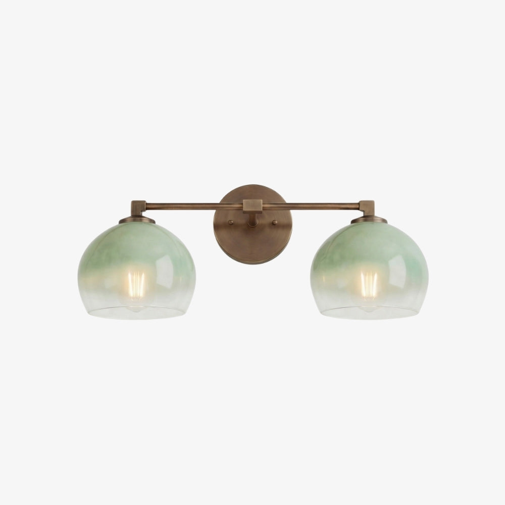 Javina globus-vegglampe – minimalistisk lampe i metall og glass med klokkeform for belysning i stue og soverom | Esilora