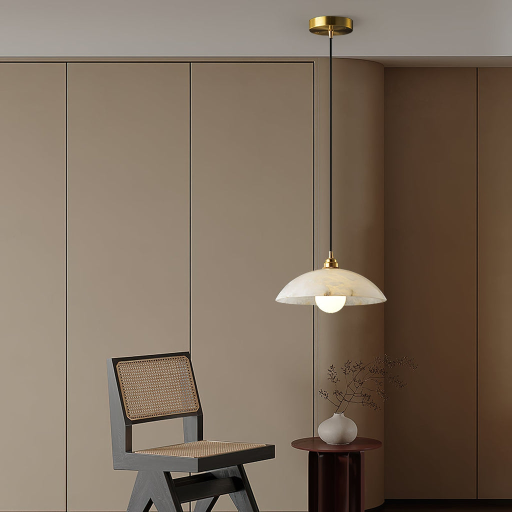 Alabaster Dome Pendant Light | Esilora