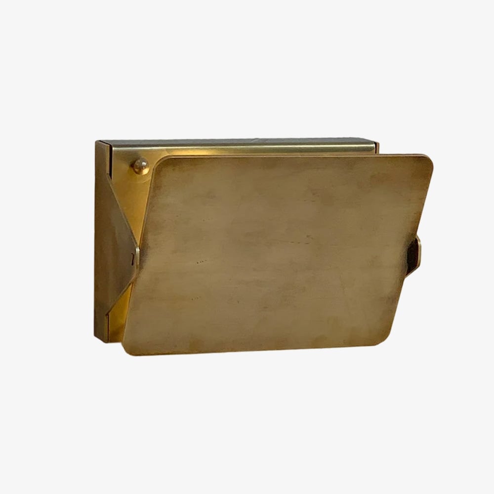 Vintage Messing Wandleuchte mit Klappfront - Künstlerischer Metallstil | Esilora