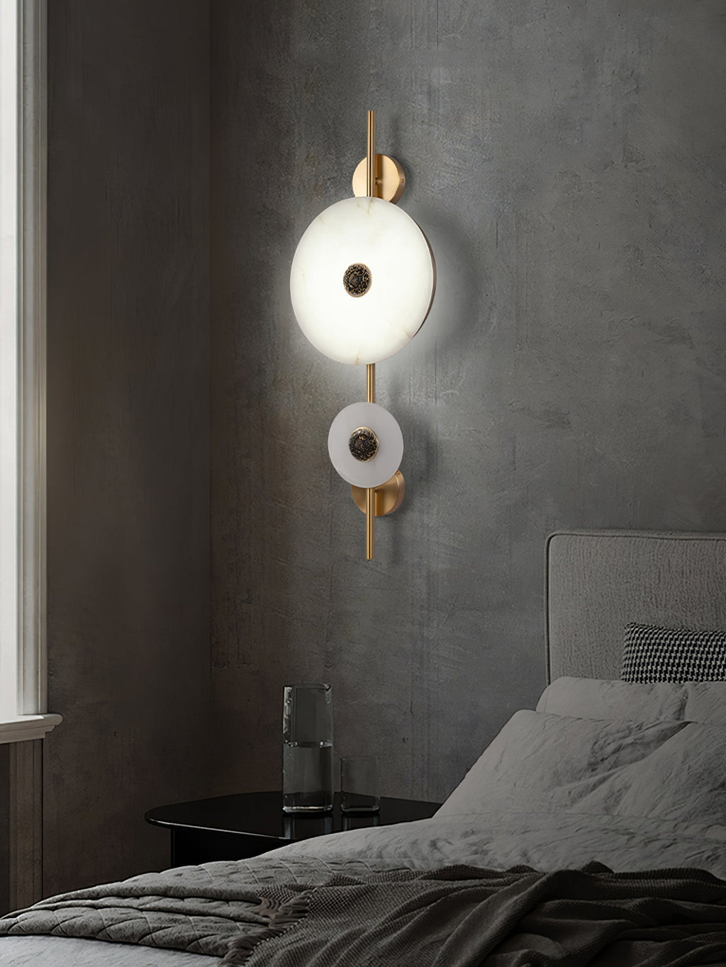 Alabaster Eclipse Wall Light | Esilora