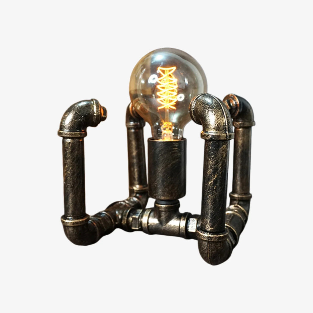 Retro Industrial Pipe Table Lamp | Esilora