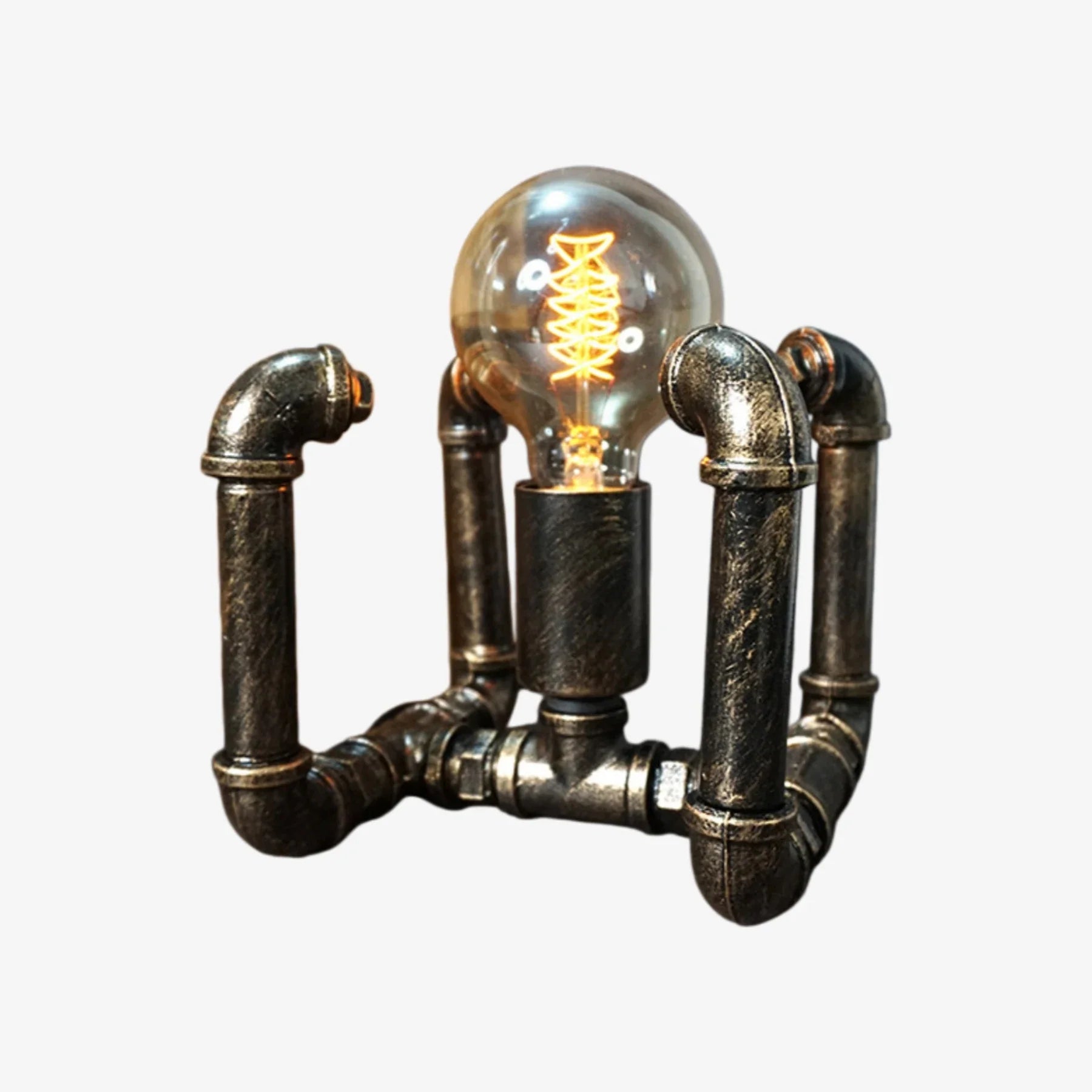 Retro Industrial Pipe Table Lamp | Esilora