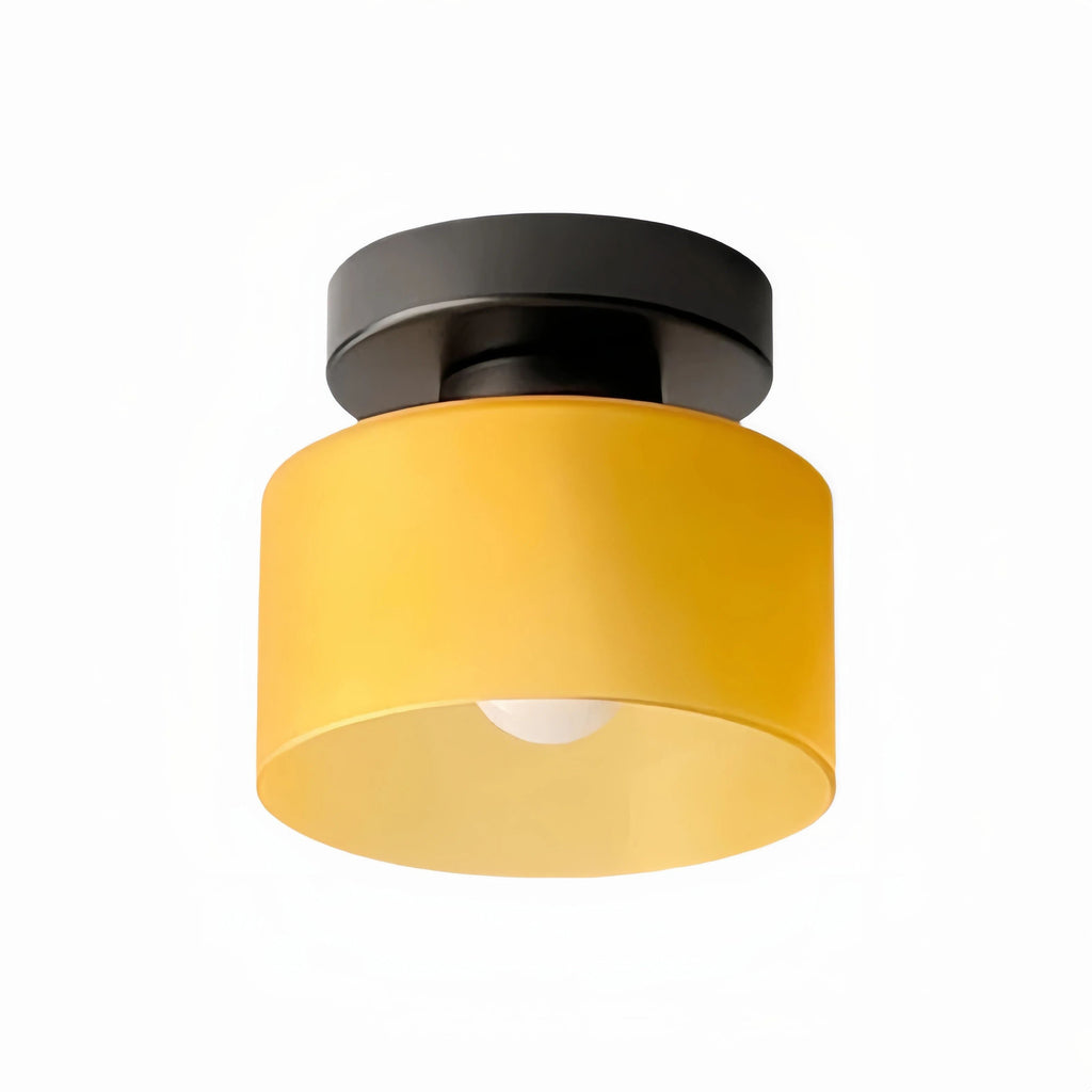 Moriglaze minimalistische zylindrische Glas-Deckenleuchte modern für Eingangsbereich und Wohnzimmer | Esilora
