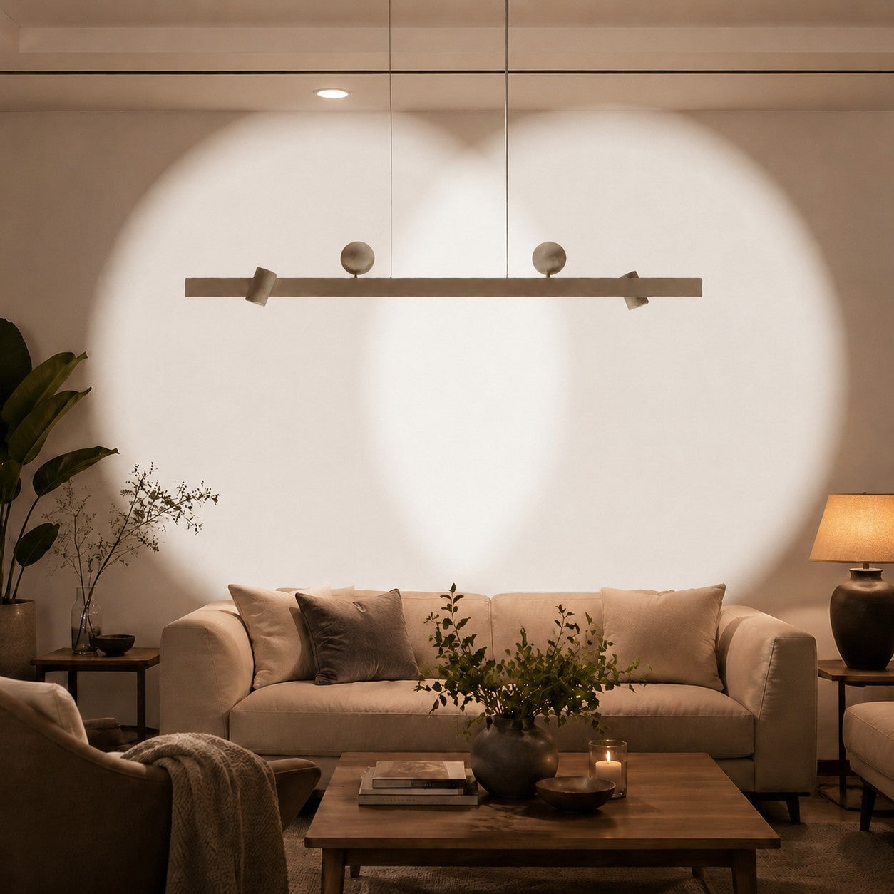 Linear Wall-Wash Dining Pendant Light | Esilora