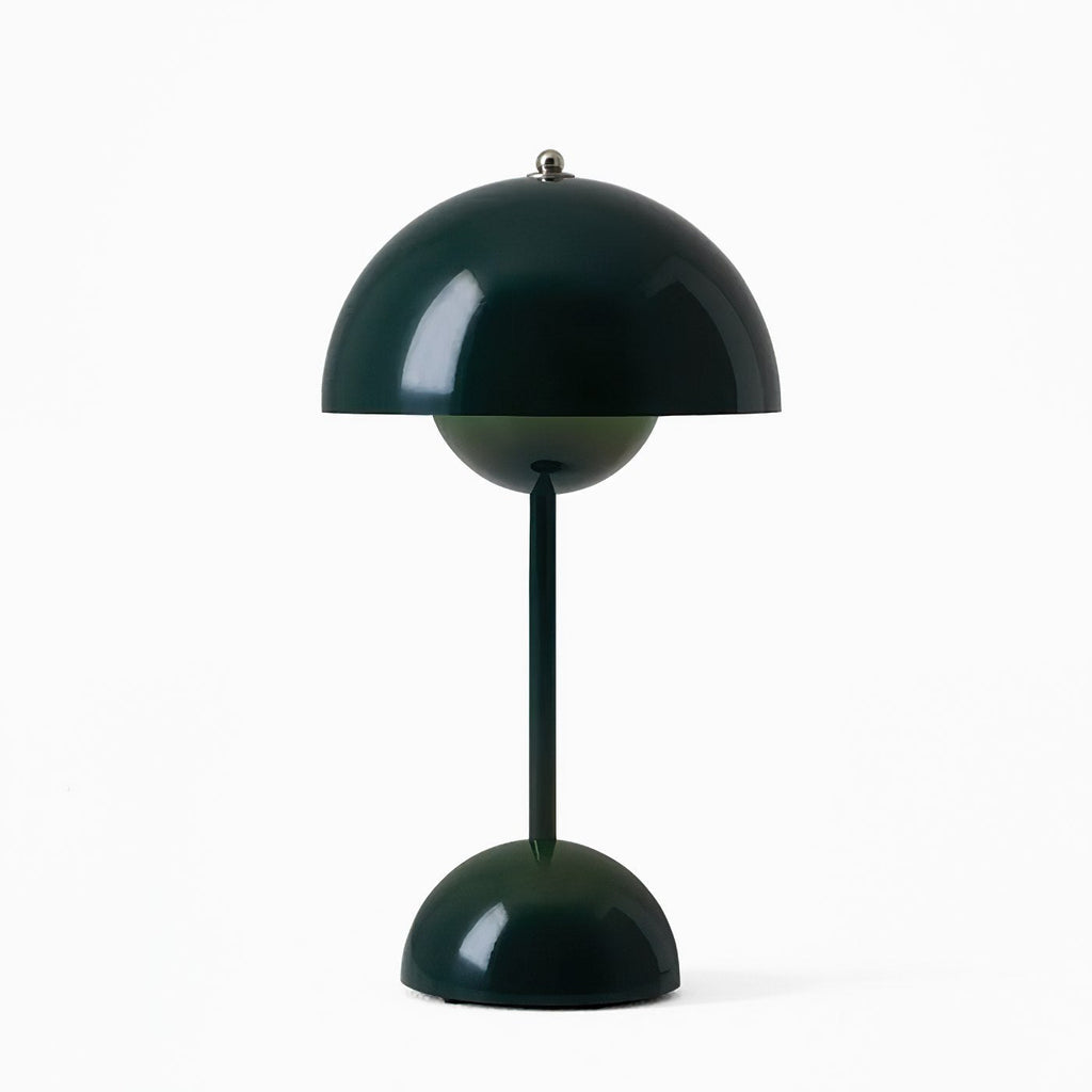 Wireless LED Table Lamp — Modern Scandi Mushroom Design