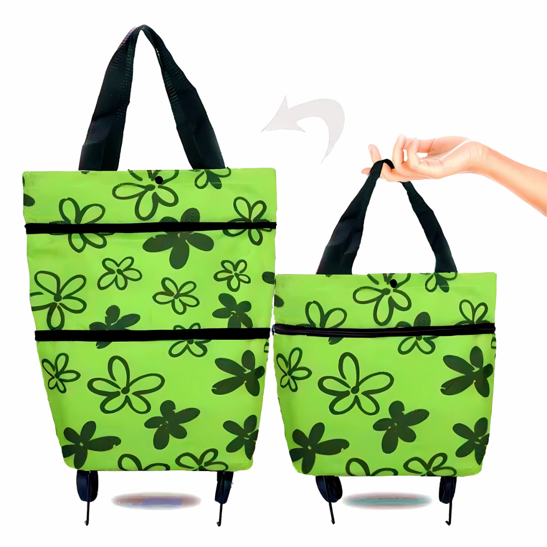 Shopping Cart | Collapsible Rolling Bag | Lightweight Carrier | Icone - Esilora