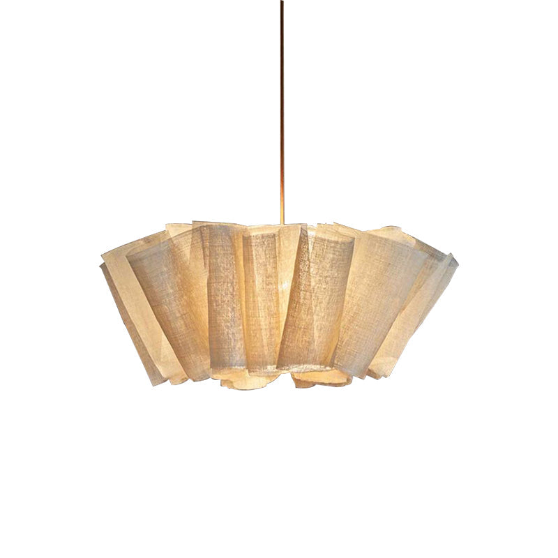 Oslan Pleated Fabric Pendant – Nordic Minimal Style Lighting for Dining Room | Esilora