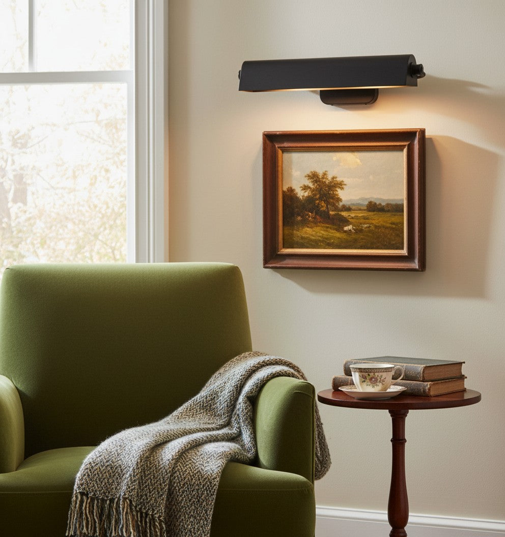 Modo Picture Light Adjustable Swing-Arm Design Classic Art Gallery Light for Wall Art | Esilora
